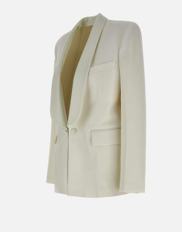 "Shawl Collar Tuxedo Jacket"<BR/> 1125WJK006060A IVORY VICTORIA BECKHAM 