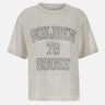 T-shirt  "Boxy" in lino GWP01874 P00189111421 GOLDEN GOOSE 