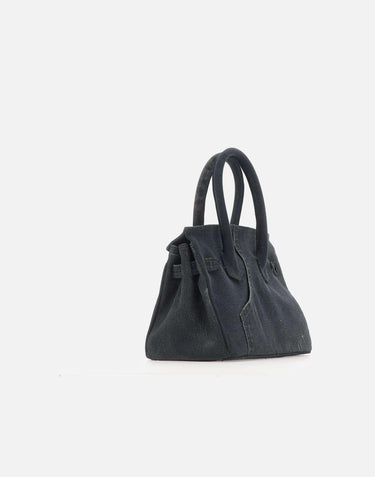 Borsa a mano riciclata 37501 BLACK ANOTHER CHANCE 