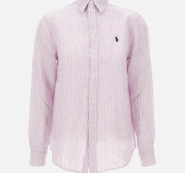 Camicia over in lino a righe 211A96158 006 POLO RALPH LAUREN 