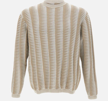 Maglione con motivo jacquard bicolore EM005525 AF25254F6050 EMPORIO ARMANI 