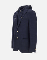 Giacca in misto cotone con pettorina M75GIAK06 TES0M02211 ELEVENTY 