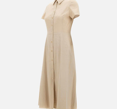 Abito "Good  crunch" in lino e viscosa O0203611 D59 THEORY 