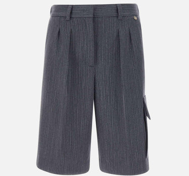 Bermuda in flanella gessata CF5253T054A C3781 LIU-JO