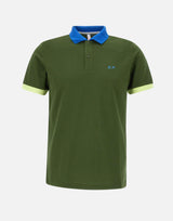 T-shirt "3 color way" in cotone piquet A35116 37 SUN68 
