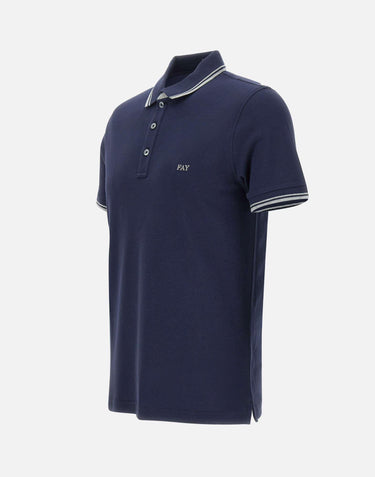 Polo in piquet di cotone stretch NPMB250140STDW U806 FAY 