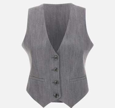 Gilet in denim UF5226D0266 87457 LIU-JO