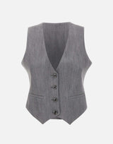 Gilet in denim UF5226D0266 87457 LIU-JO 
