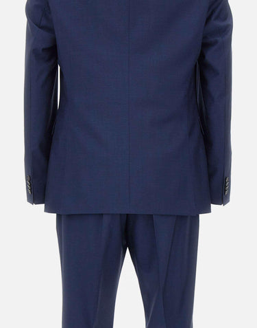Abito tre pezzi slim fit in lana vergine 50561836 404 BOSS 