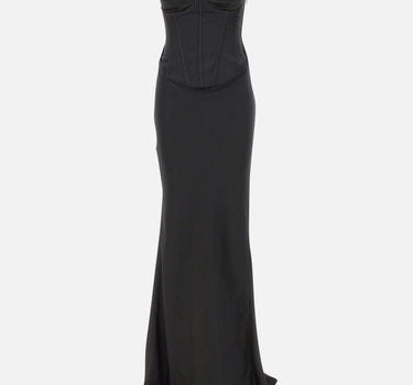 "Satin Corset Maxi Dress" 114330 100 ROTATE BIRGER CHRISTENSEN 