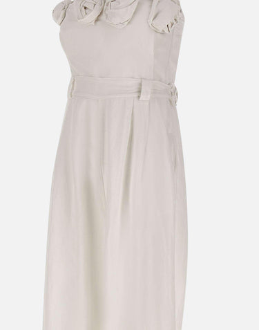 Jumpsuit in lino e viscosa QP5CO038 1019 KAOS 