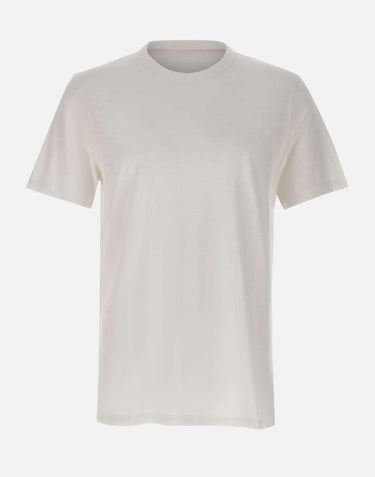 T-shirt in cotone slub-yarn con dettaglio logo 50508243 100 BOSS 