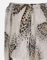 Blusa in georgette con stampa 4C267A M1025 BLUMARINE 