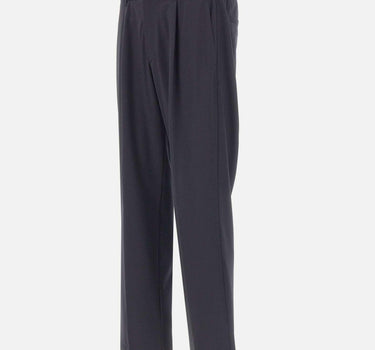 Pantaloni elasticizzati in misto lana PT000163U 128089200 HERNO 