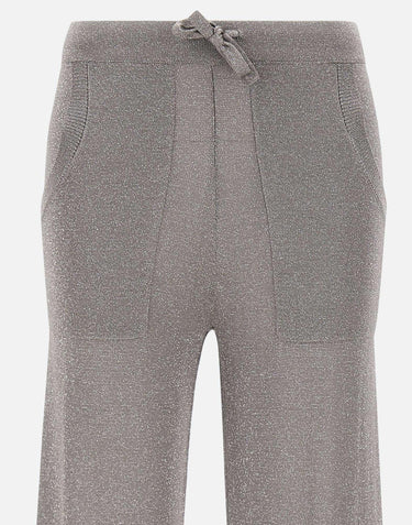 Pantaloni jogger in misto viscosa e lurex 197215 049 KANGRA 