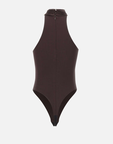 Body in jersey crêpe con dettaglio gioiello BO01761E2 EV9 ELISABETTA FRANCHI 