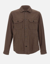 Camicia Safari in misto cotone e lino CFWOOS2036 MRUT528810026 WOOLRICH 