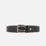 Cintura in pelle a doppio ardiglione CNK00312 PNCHNERO GIANNI CHIARINI 