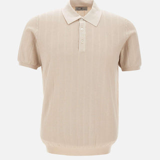 Polo in cotone a maxi coste DC115217 BEIGE DELLA CIANA CASHMERE 