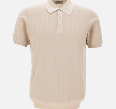 Polo in cotone a maxi coste DC115217 BEIGE DELLA CIANA CASHMERE 