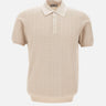 Polo in cotone a maxi coste DC115217 BEIGE DELLA CIANA CASHMERE 