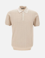 Polo in cotone a maxi coste DC115217 BEIGE DELLA CIANA CASHMERE 