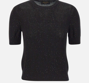 Maglia a maniche corte con paillettes 13231 32430099 GRAN SASSO 