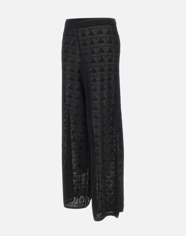 Pantaloni "Egeo" EGEO BLACK LOULOU DE SAISON 