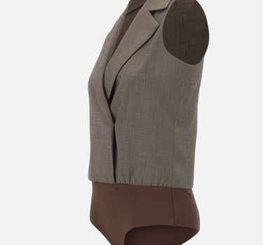 Gilet body in tessuto mélange CA6127T577A P9578 LIU-JO 