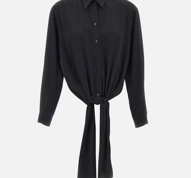 Camicia asimmetrica annodata S52DT0049 S43455900 MM6 MAISON MARGIELA 