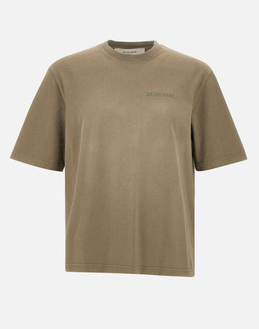 T-shirt in jersey di cotone GUP01873 P00237915878 GOLDEN GOOSE 