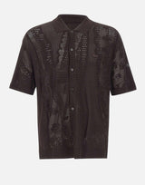 Camicia in maglia di pizzo con coccodrillo AH0796 3LA LACOSTE 