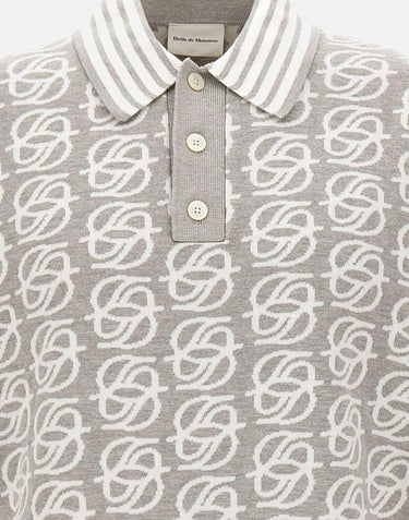 Polo "D Mirror Monogram" LPO219 VI040GY DROLE DE MONSIEUR 