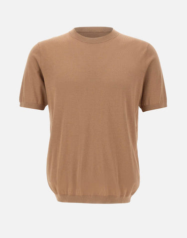 Maglia a maniche corte in misto seta e cotone 300421 190 KANGRA 