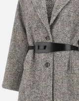 Cappotto in cotone, lana e alpaca CF5394TS74A M9849 LIU-JO 