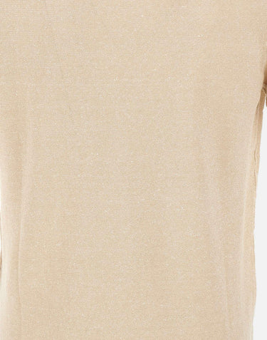 Polo in misto lino e cotone DC126102 BEIGE DELLA CIANA CASHMERE 