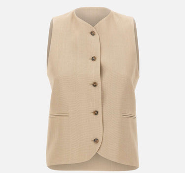 Gilet "Paco" PACO BEIGE LOULOU DE SAISON 