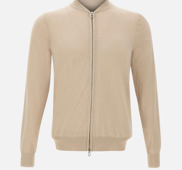 Cardigan in cotone full zip DK17012 SABBIA DIKTAT 