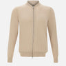 Cardigan in cotone full zip DK17012 SABBIA DIKTAT 