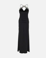 Abito lungo "Astros" 26011470 BLACK REBECCA VALLANCE 