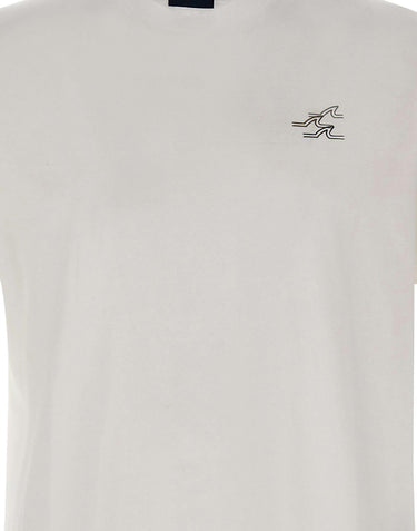 T-shirt in cotone con logo 16311627 965 PAUL&SHARK 