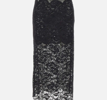 "Midi skirt in stretch lace" 24AJJU598PA0170 P001 RABANNE 