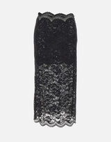 "Midi skirt in stretch lace" 24AJJU598PA0170 P001 RABANNE 