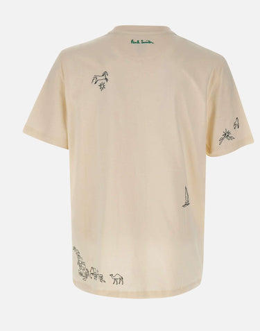 T-shirt con ricami M1R919TVP5661 04 PAUL SMITH 