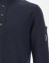 "Merino Wool Felted Polo Collar" 19CMKN199A 110468A888 C.P. COMPANY 