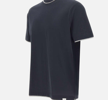 T-shirt in cotone Supima DK17105 BLUE DIKTAT 