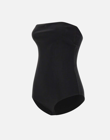 "Bustier Lingerie Jersey Bodysuit" 425JBD161JS0256 BLACK COURREGES 