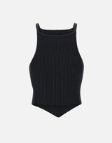 "Signature point rib knit" VESMTO042FI0001 BLACK COURREGES 