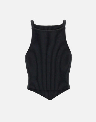 "Signature point rib knit" VESMTO042FI0001 BLACK COURREGES 