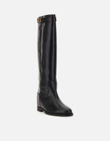 Stivali "Santa Monica" in pelle 3807 NERO VIA ROMA 15 